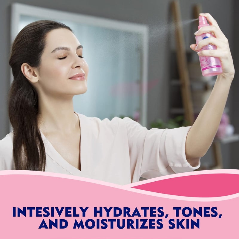 NIVEA Rose Care Hydrating Face Mist with Organic Rose Water, 3 Pack of 150ml - Image 2